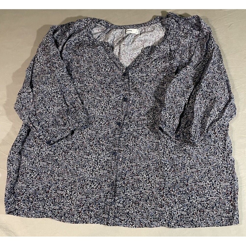SONOMA Goods for Life Women's Floral Blouse Long Sleeve